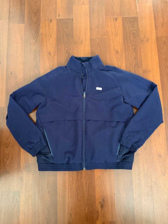 Figs Jackets & Blazers - Figs Navy Lightweight Full-Zip Shirt Jacket